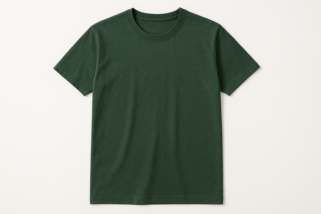Forest green round neck t-shirt