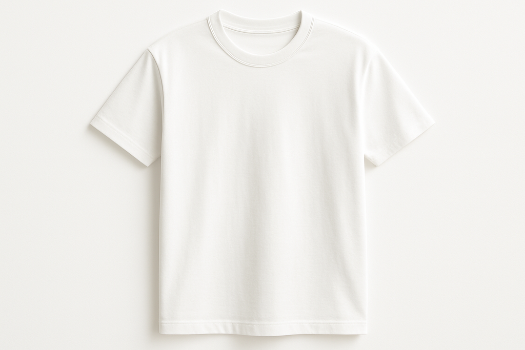 White round neck t-shirt