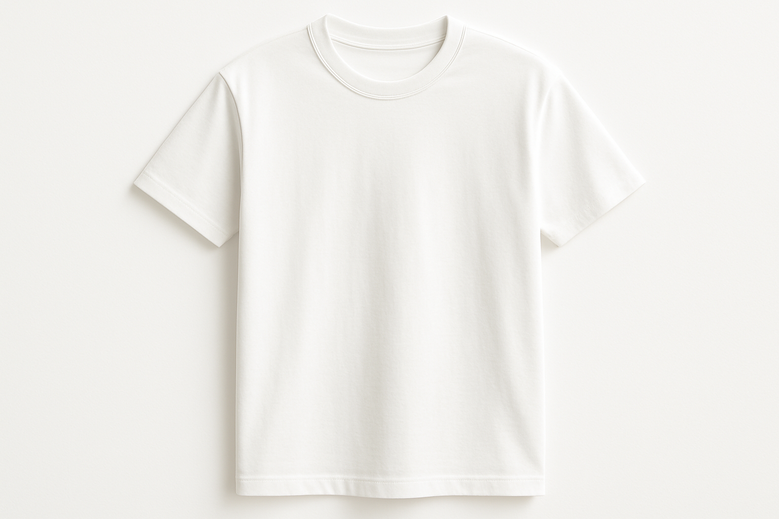 White round neck t-shirt